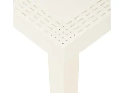 vidaXL 3-tlg Garten-Lounge-Set mit Auflagen Kunststoff Weiß*