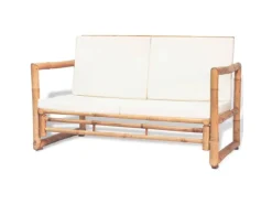 vidaXL 4-tlg Garten-Lounge-Set mit Auflagen Bambus*