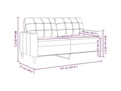 vidaXL 4-Tlg Sofagarnitur mit Fußhocker Hellgelb Stoff 2162855* Discount