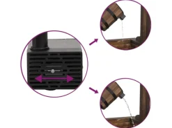 Brunnenpumpe|Gartenbrunnen|vidaXL Wunschbrunnen mit Pumpe 57x50x112 cm Massivholz Tanne