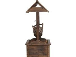 Brunnenpumpe|Gartenbrunnen|vidaXL Wunschbrunnen mit Pumpe 57x50x112 cm Massivholz Tanne