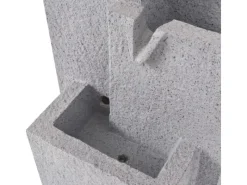 Brunnenpumpe|Gartenbrunnen|vidaXL Zimmerbrunnen mit LED-Licht Polyresin  22,5 x 18 x 40,6 cm