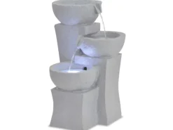 Brunnenpumpe|Gartenbrunnen|vidaXL Zimmerbrunnen mit LED-Beleuchtung Polyresin