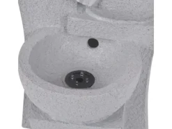 Brunnenpumpe|Gartenbrunnen|vidaXL Zimmerbrunnen mit LED-Beleuchtung Polyresin