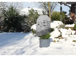 Videx Garden Weitere Gartenhelfer|Vlieshaube Vogelzweig 110 cm x 110 cm Grau-Schwarz