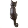 Wandhaken Katzenrücken mit einem Haken aus Gusseisen in Braun 17 cm* Hot