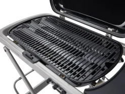 Weber Gasgrills|Campingzubehör|Camping-Gasgrill Traveler mit 1 Brenner und Rollwagen Schwarz