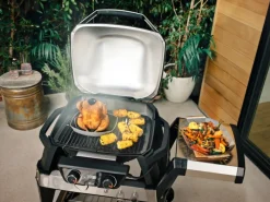 Elektrogrill Pulse 2000 mit Rollwagen 49 cm x 39 cm 2.200 W Schwarz*Weber