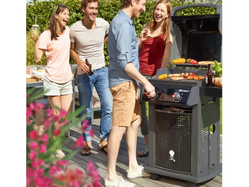 Weber Gasgrills|Gasgrill Spirit E-220 Classic mit 2 Brennern und Seitenbrenner Schwarz