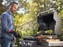 Weber Gasgrills|Gasgrill Spirit E-325 GBS mit 3 Brennern und Seitenbrenner Schwarz