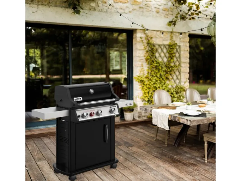 Weber Gasgrills|Gasgrill Spirit E-325S GBS mit 3 Brennern und Sear Zone Schwarz