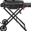 Weber Gasgrills|Gasgrill Traveler Stealth Black Ideal für Camping und Picknick