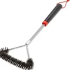 Grillbürste 3-seitig 46 cm Schwarz-Rot*Weber Clearance