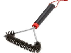 Grillbürste 3-seitig 30 cm Schwarz-Rot*Weber
