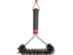 Grillbürste 3-seitig 30 cm Schwarz-Rot*Weber