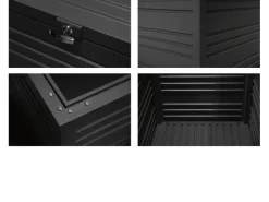 Aluminium Gartenbox - Robuste 1318L Aufbewahrungslösung - 200 x 86 x 79 cm*Weide