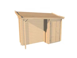 Anbauschrank mit Schleppdach*Weka Discount