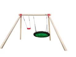 Doppel-Schaukel Tabaluga inkl. Nestschaukel 240 cm x 340 cm x 290 cm*Weka Discount