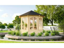 Weka Pavillons|8-Eck Pavillon 234 B Natur