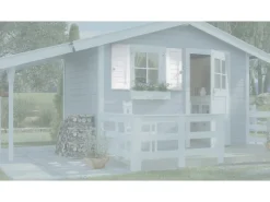 Weka Gartenlauben|Fensterladen 2-seitig Weiß BxH: 69 cm x 79 cm