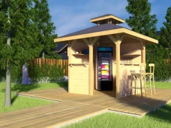 Weka Pavillons|Gartenlauben|Freizeitlaube Rimini Spar-Set 218 cm x 218 cm