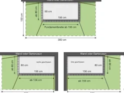 Garten Q Terrassenschrank 160 cm x 75 cm*Weka