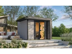 Kinder Weka Kinder-Gartengeräte|Gartenhaus Amberley 1,5-Fache Tür 300 cm x 300 cm