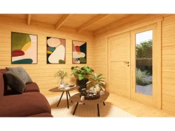 Kinder Weka Kinder-Gartengeräte|Gartenhaus Amberley 1,5-Fache Tür 300 cm x 300 cm