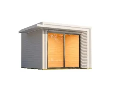 Kinder Weka Kinder-Gartengeräte|Gartenhaus Amberley Doppelschiebetür 300 cm x 300 cm