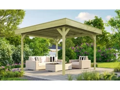 Weka Gartenlauben|Gartenlaube 657 Gr.2 kesseldruckimprägniert 360 cm x 349 cm