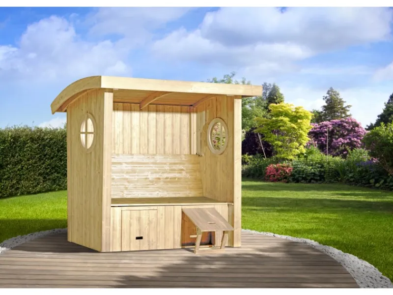 Weka Sitzkissen|Gartenlauben|Gartenlaube Merano gebürstet