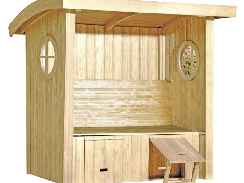 Weka Sitzkissen|Gartenlauben|Gartenlaube Merano gebürstet