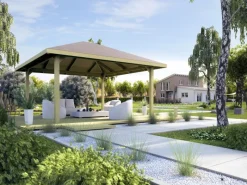 Weka Gartenlauben|Gartenlaube Paradies 5 404 cm x 404 cm