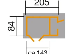 Gartenschrank Multibox mit Regalsystem -Weiß*Weka Sale