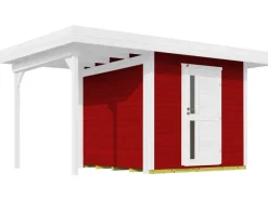 Kinder Weka Kinder-Gartengeräte|Holz-Gartenhaus Designhaus 172 Flachdach Lackiert 375 cm