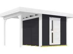 Holz-Gartenhaus Designhaus 172 Flachdach Lackiert 314 cm*Weka Clearance