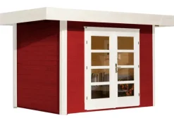 Kinder Weka Kinder-Gartengeräte|Holz-Gartenhaus Designhaus 126 Plus Flachdach Lasiert 284 cm