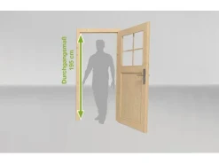 Holz-Gartenhaus Flachdach Unbehandelt 593 cm x 339 cm*Weka Best