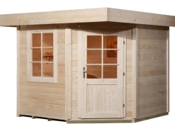 Holz-Gartenhaus Flachdach Unbehandelt 238 cm x 278 cm*Weka Clearance