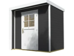 Weka Gartenlauben|Holz-Gartenhaus Flachdach Lasiert 209 cm x 215 cm