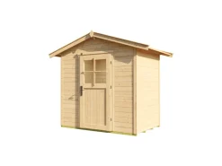Holz-Gartenhaus Gartenhaus 223 Satteldach Unbehandelt 178 cm*Weka Clearance