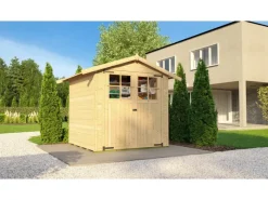 Weka Gartenlauben|Holz-Gartenhaus Satteldach Unbehandelt 171 cm