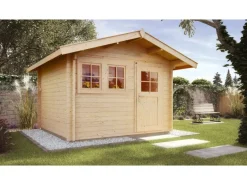 Weka Gartenlauben|Holz-Gartenhaus Satteldach Unbehandelt 320 cm