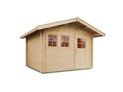 Weka Gartenlauben|Holz-Gartenhaus Satteldach Unbehandelt 320 cm