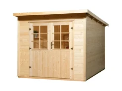 Holz-Gartenhaus Taro C Natur 295 cm x 300 cm inkl. Massivholzboden*Weka Sale