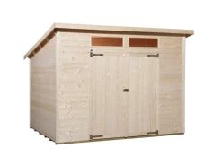 Weka Gartenlauben|Holz-Gartenhaus Triest Pultdach Unbehandelt 299 cm x 299 cm