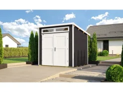 Weka Gartenlauben|Holz-Gartenhaus Gartenhaus 264 Pultdach Lasiert 249 cm