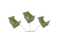 Holz-Lagerhaus Varius Kesseldruckimprägniert BxT: 288 cm x 199 cm*Weka Sale