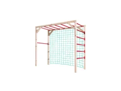 Klettergerüst/Hangelstation Tabaluga mit Tornetz*Weka Discount