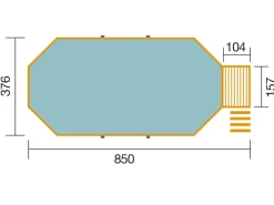Weka Aufstellpools|Massivholzpool 594 A Sparset